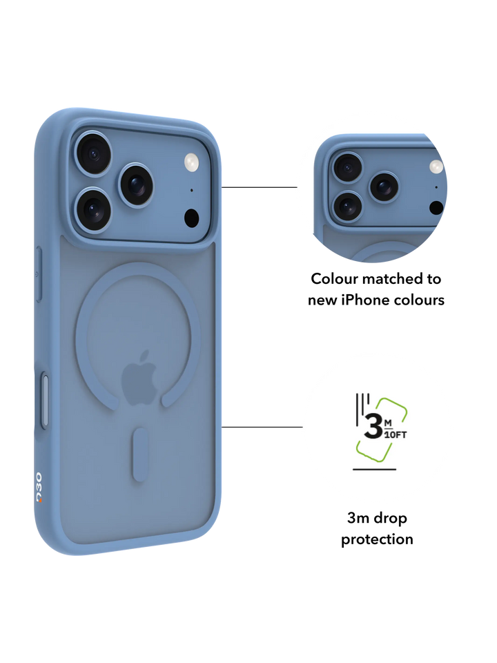 Grenen Ultra D3O MS - iPhone 18 Pro/17 Pro - Blue