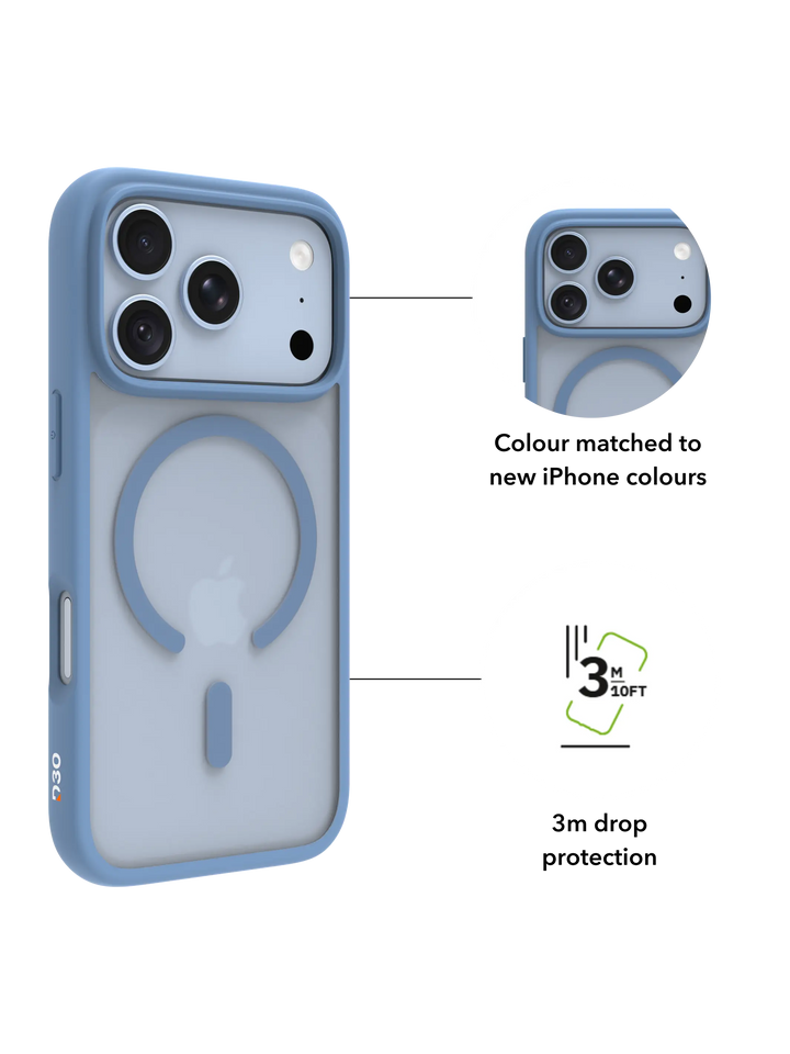 Grenen Ultra D3O MS - iPhone 18 Pro/17 Pro - Blue Phone Case