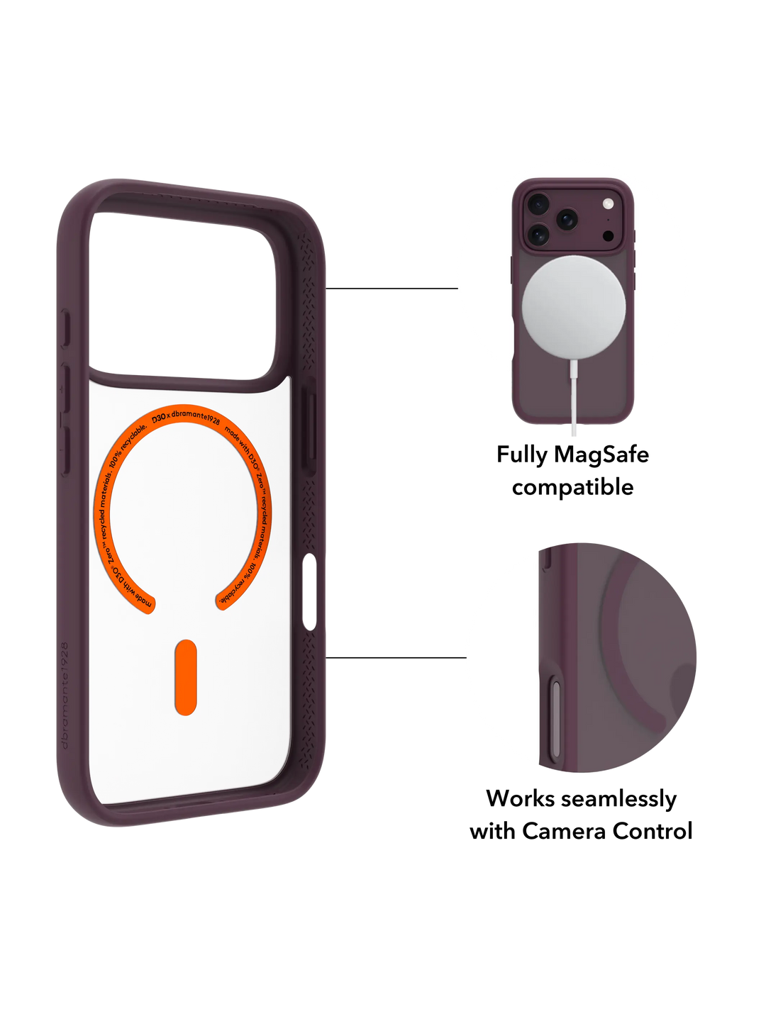 Grenen Ultra D3O MS - iPhone 18 Pro/17 Pro - Burg