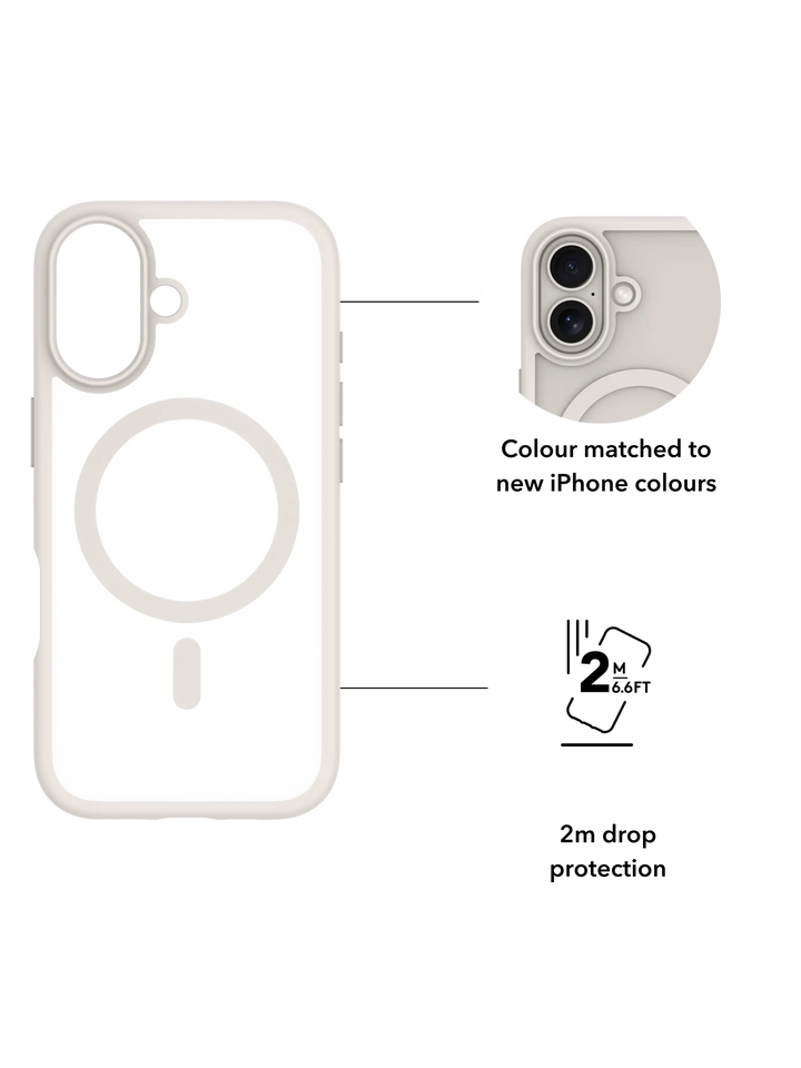 Grenen MagSafe - iPhone 17 - White Phone Case