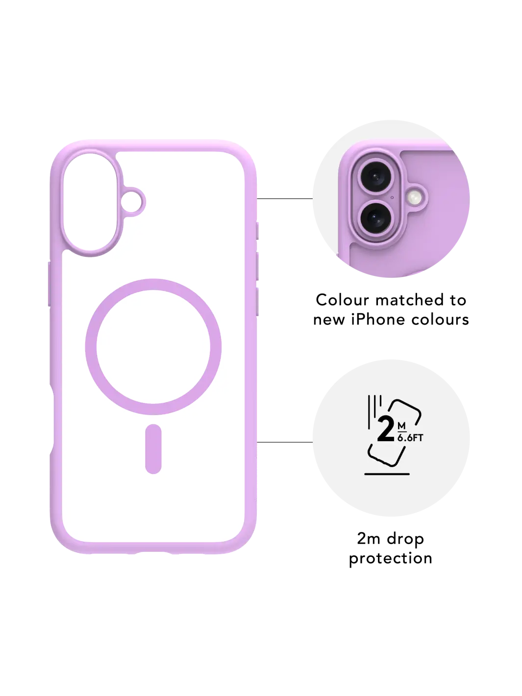 Grenen MagSafe - iPhone 16 - Pink