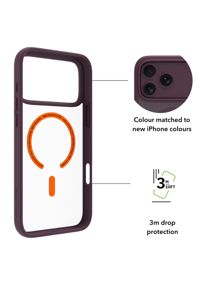 Grenen Ultra D3O MS - iPhone 18 Pro Max/17 Pro Max Burg