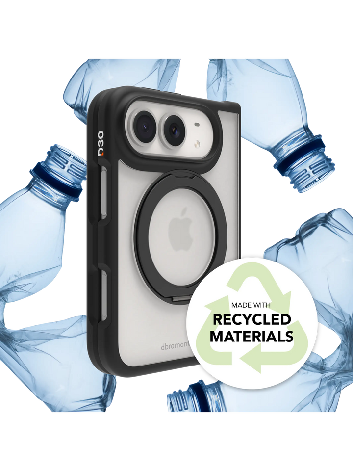 Grenen Ultra D3O MS Kick - iPhone Duo - Black Phone Case