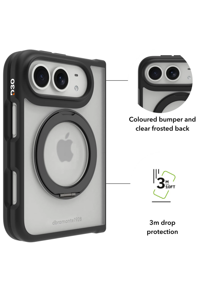 Grenen Ultra D3O MS Kick - iPhone Duo - Black