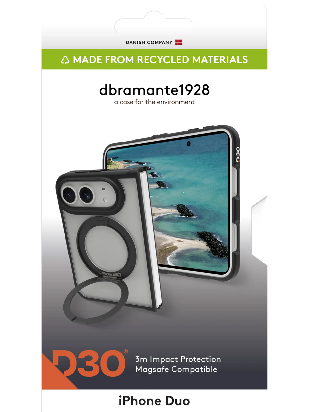 Grenen Ultra D3O MS Kick - iPhone Duo - Black Phone Case