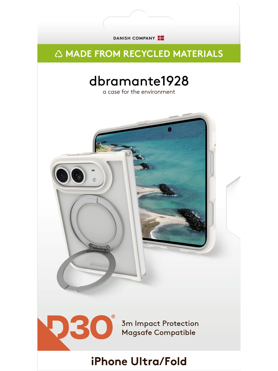 Grenen Ultra D3O MS Kick - iPhone Duo - White