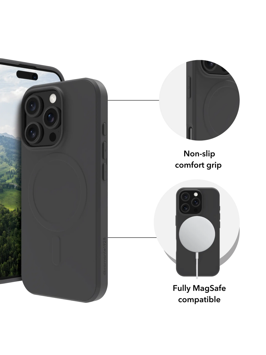 Greenland Pro MagSafe - iPhone 17e/16e/15/14/13 - Night Black Phone Case