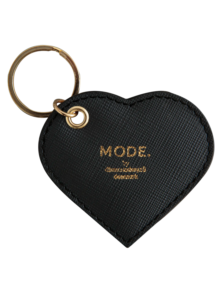 MODE. Heart Key ring - Night Black