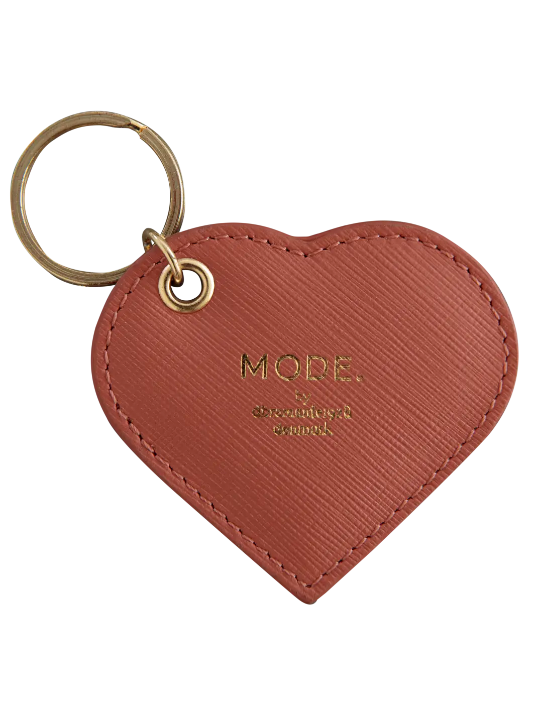 MODE. Heart Key ring - Outlet Rusty Rose