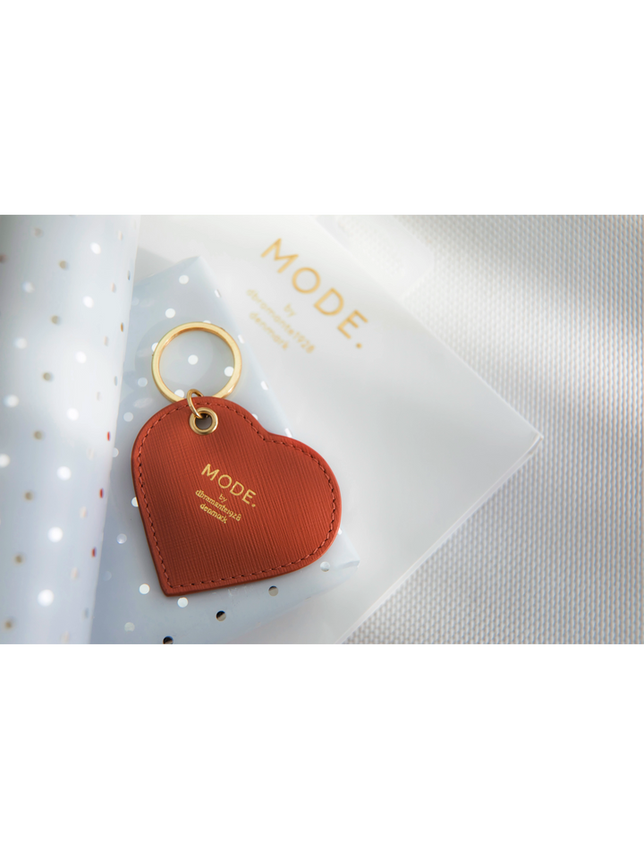 MODE. Heart Key ring - Rusty Rose