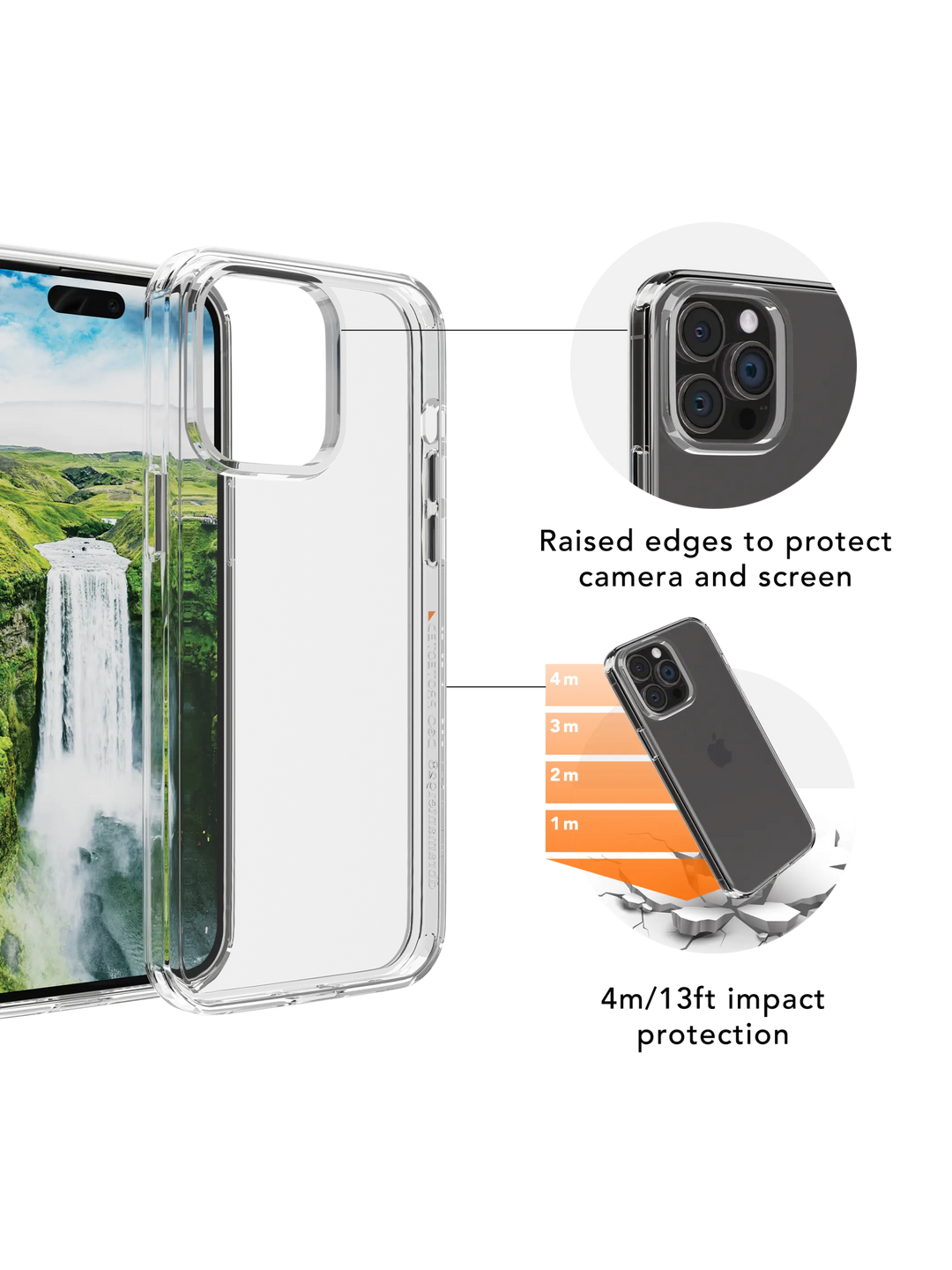 Iceland Ultra D3O - iPhone 15 Pro - Clear Phone Case