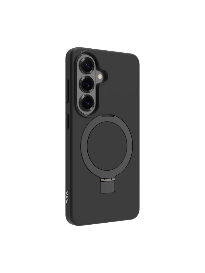 Iceland Ultra D3O Magnet Kickstand - Galaxy S26 - Black Phone Case