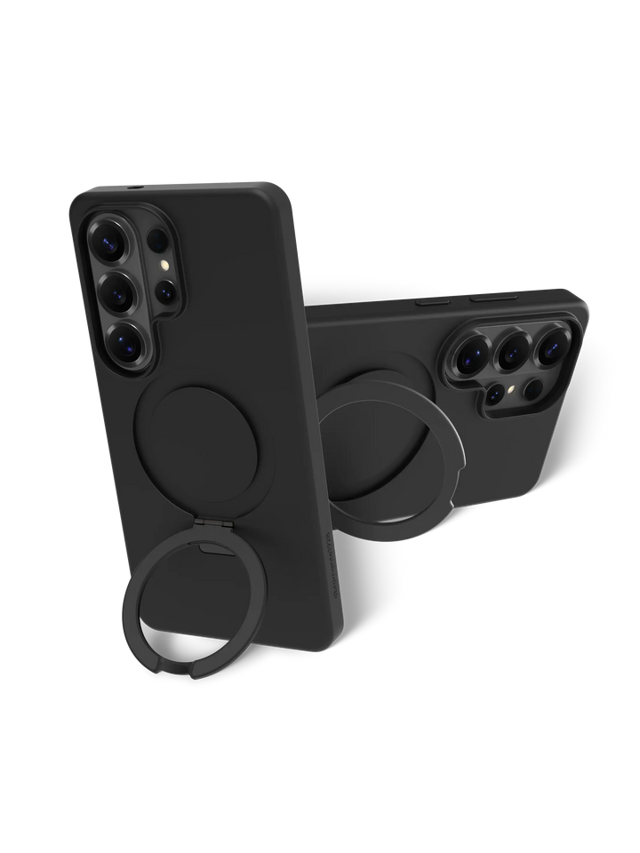 Iceland Ultra D3O Magnet Kickstand - Galaxy S26 Ultra -Black Phone Case