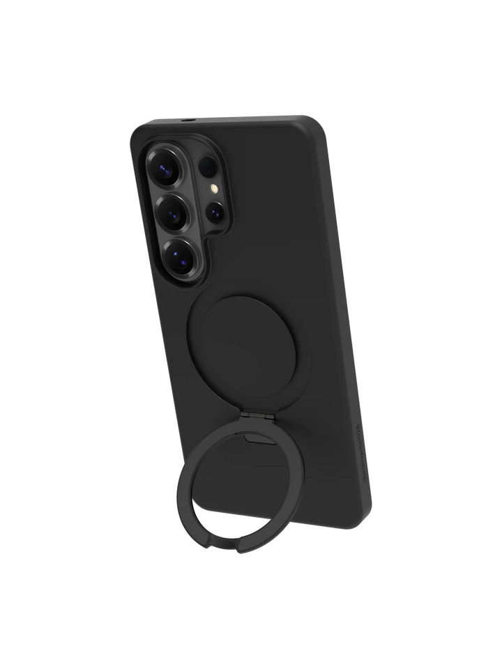 Iceland Ultra D3O Magnet Kickstand - Galaxy S26 Ultra -Black Phone Case