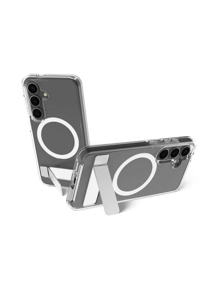 Iceland Pro Qi2 Kickstand - Galaxy S25 - Clear