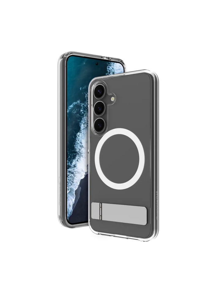Iceland Pro Qi2 Kickstand - Galaxy S25 - Clear
