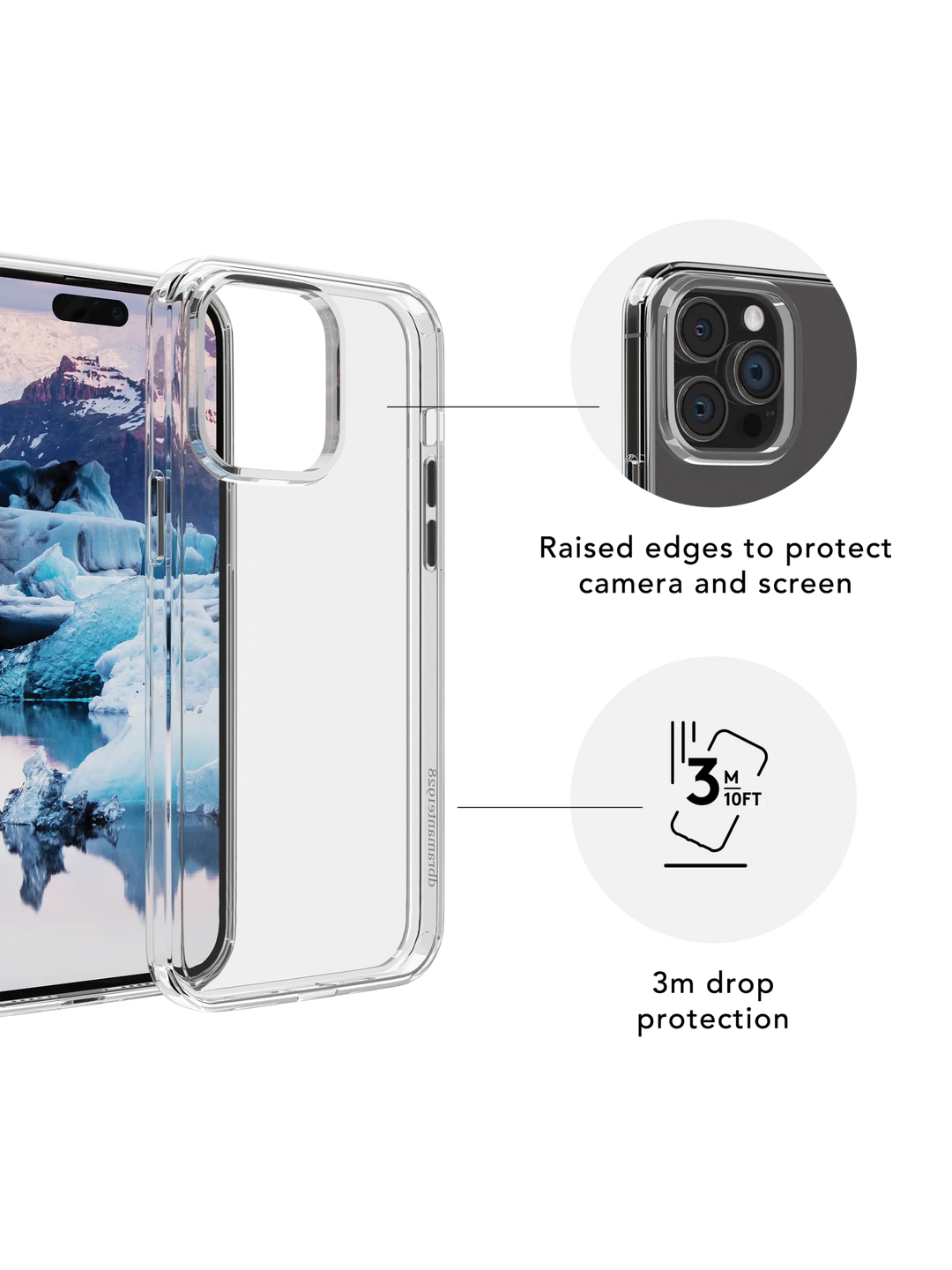 Iceland Pro - iPhone 17e/16e/15/14/13 - Clear Phone Case