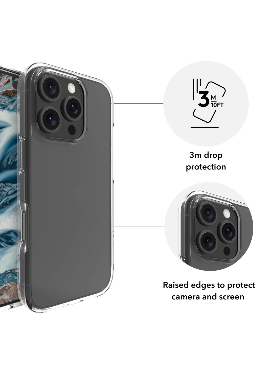 Iceland Pro - iPhone 16 Plus - Clear Phone Case