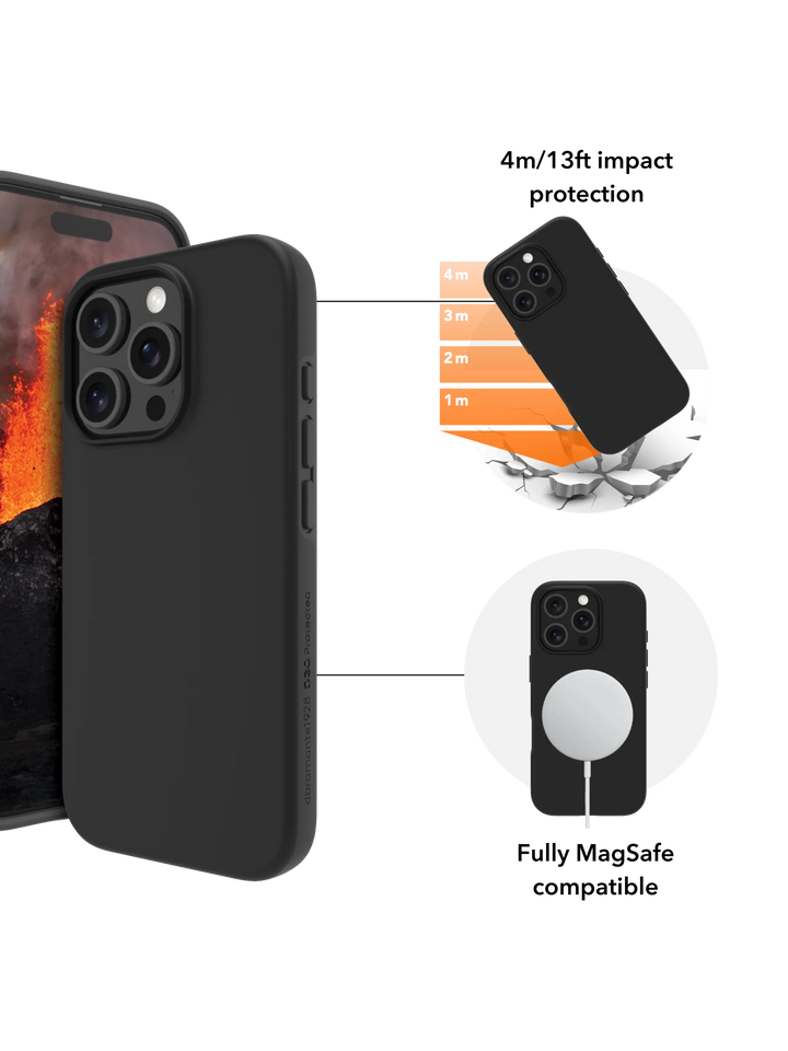 Iceland Ultra D3O MagSafe - iPhone 16 Plus - Black Phone Case