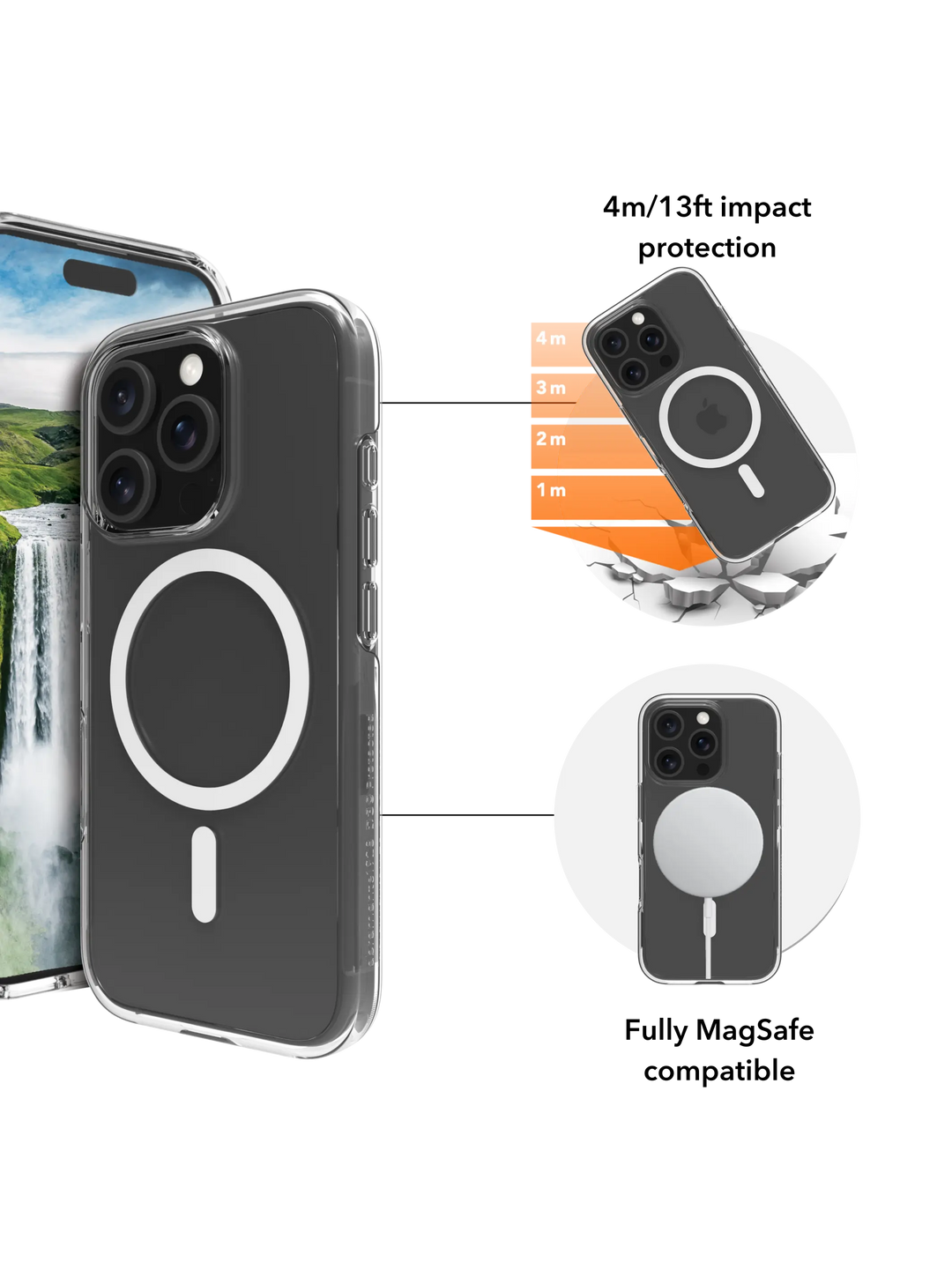 Iceland Ultra D3O MagSafe - iPhone 16 Plus - Clear Phone Case