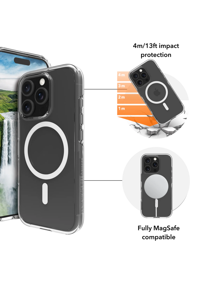 Iceland Ultra D3O MagSafe - iPhone 16 Plus - Clear Phone Case
