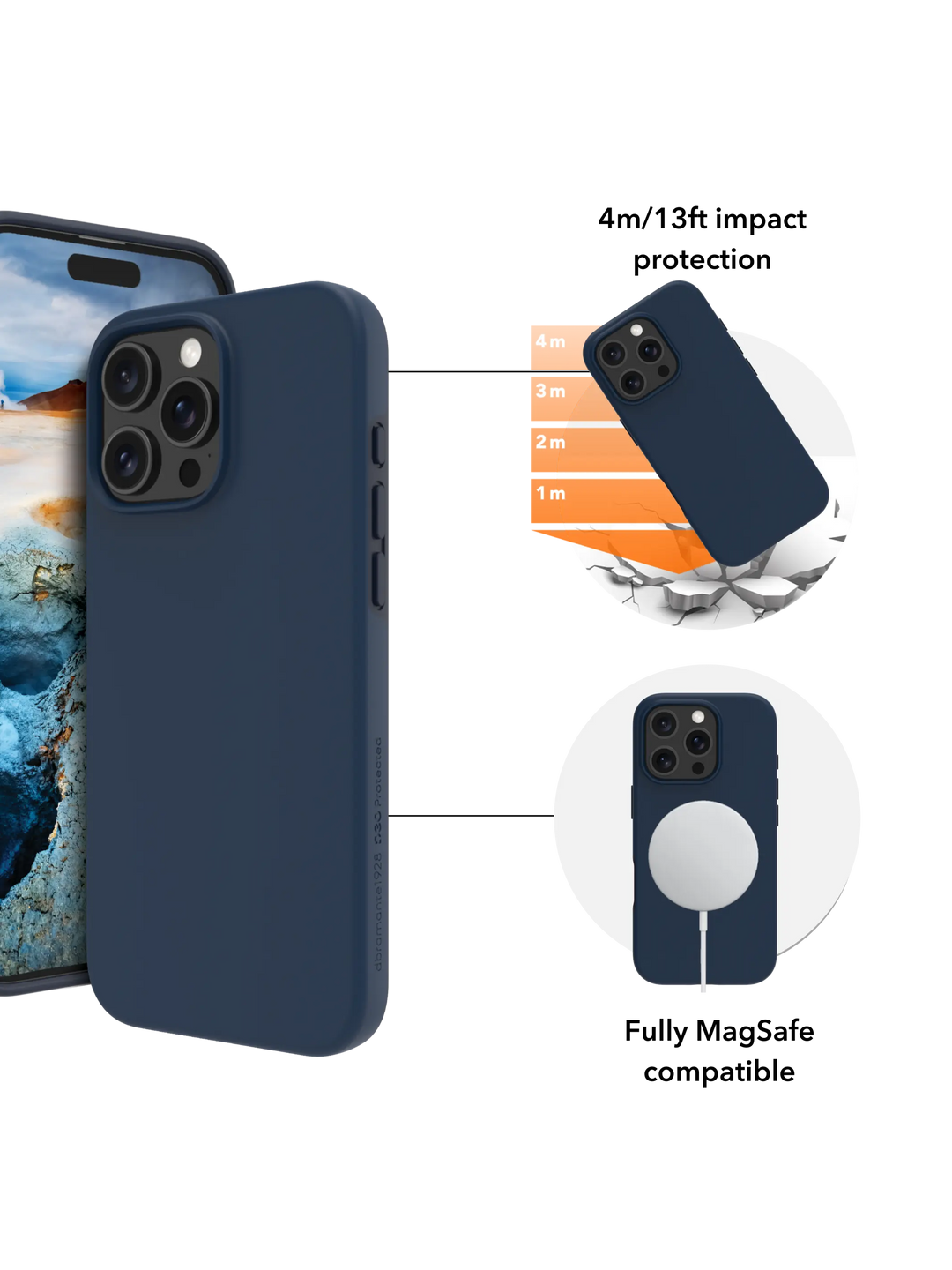 Iceland Ultra D3O MagSafe - iPhone 16 Pro Max - Blue Phone Case