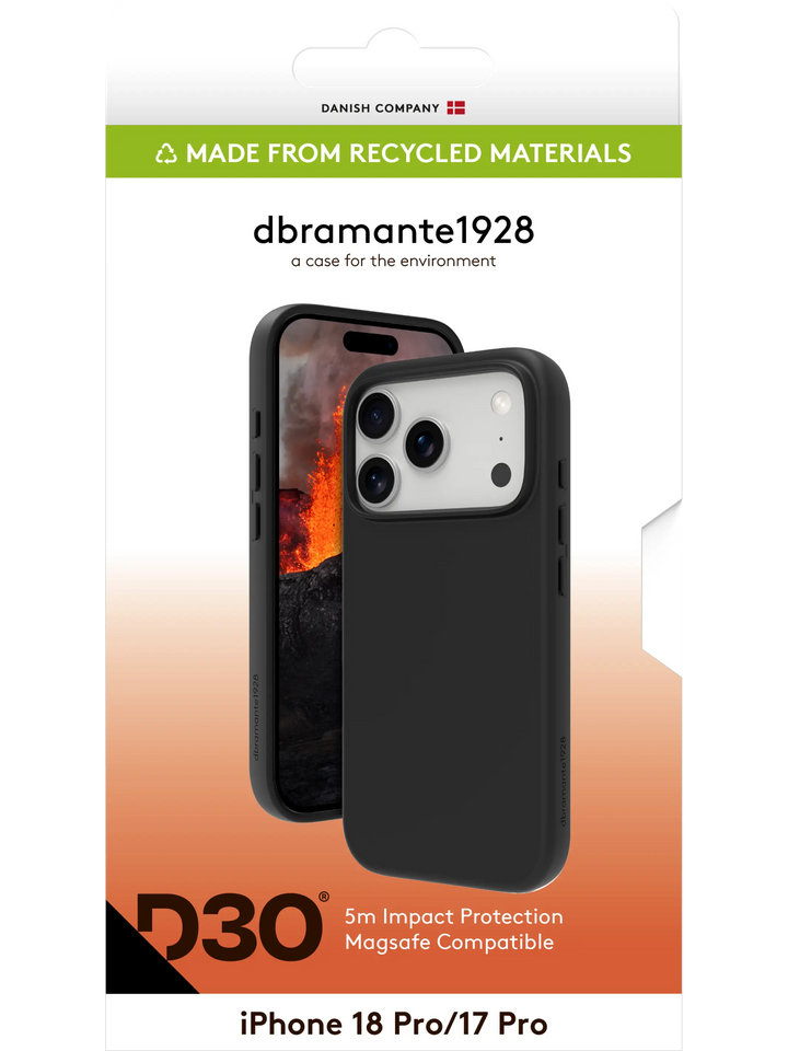 Iceland Ultra D3O MS - iPhone 18 Pro/17 Pro -Black Phone Case
