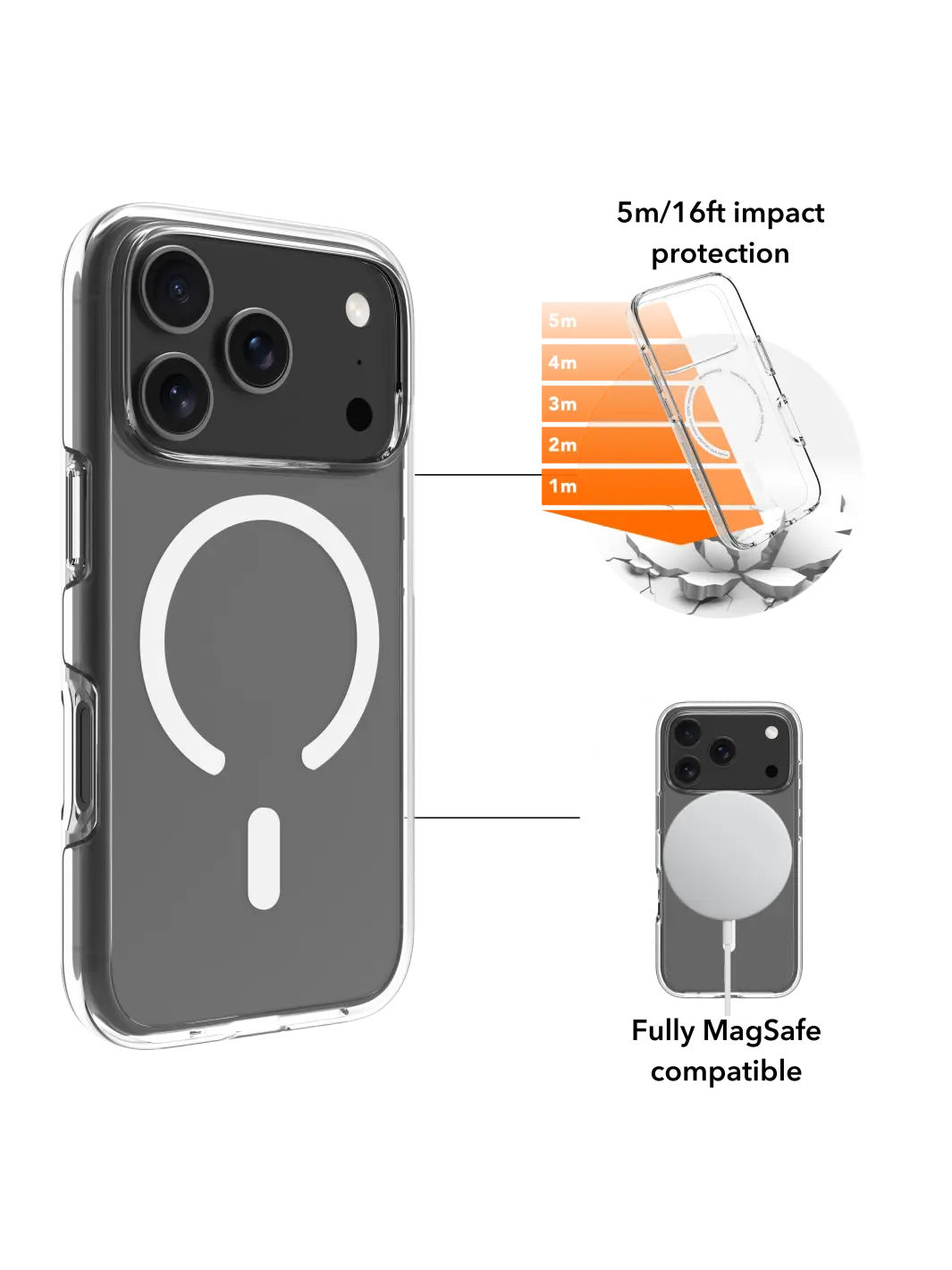 Iceland Ultra D3O MagSafe - iPhone 17 Pro Max - Clear Phone Case