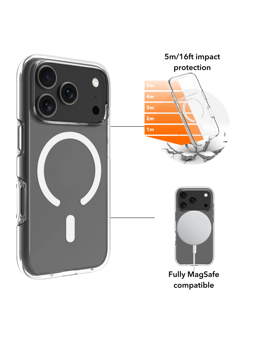 Iceland Ultra D3O MagSafe - iPhone 17 Pro - Clear Phone Case