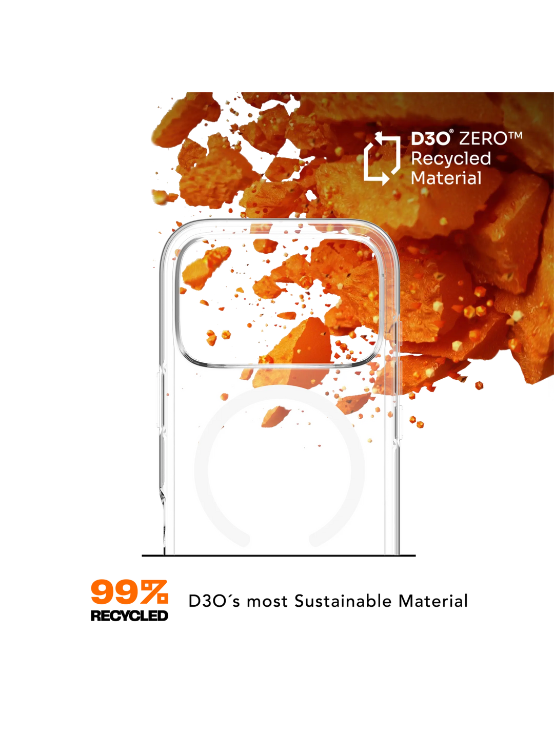 Iceland Ultra D3O MagSafe - iPhone 17 Pro - Clear Phone Case