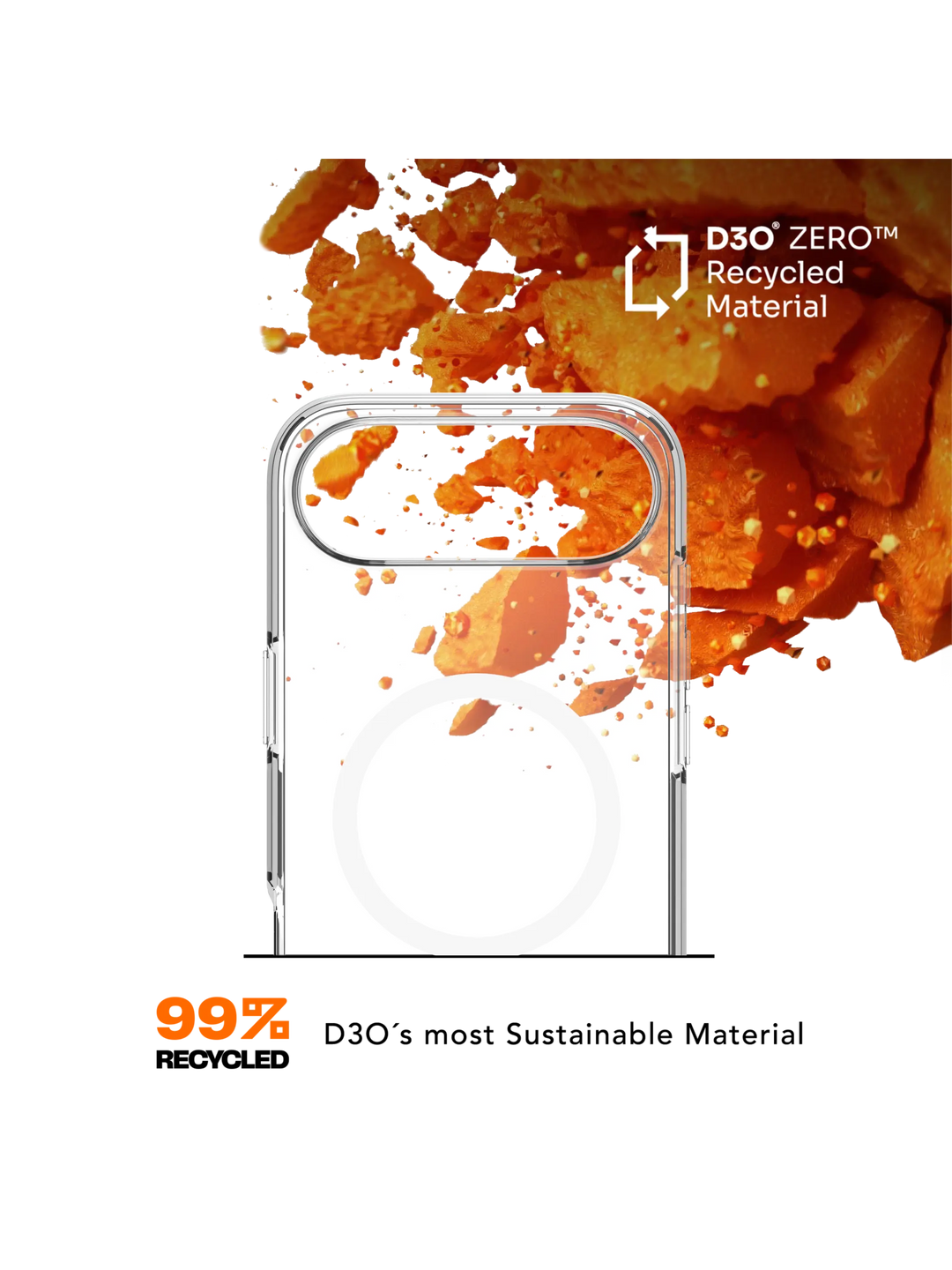 Iceland Ultra D3O MagSafe - iPhone Air - Clear Phone Case