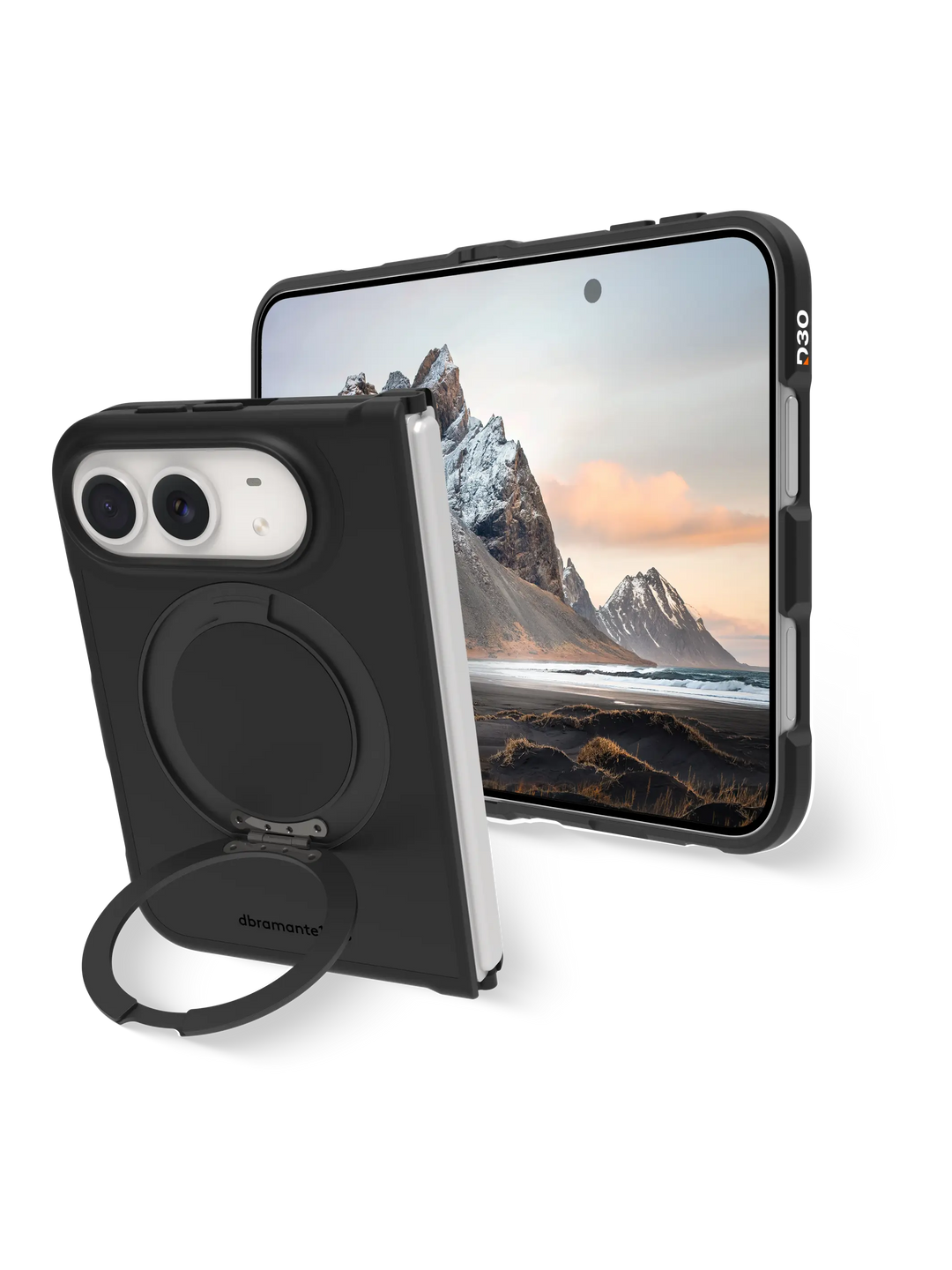 Iceland Ultra D3O MS Kick - iPhone Duo - Black Phone Case