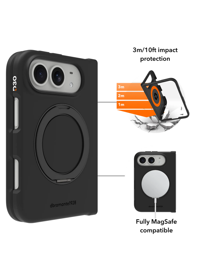Iceland Ultra D3O MS Kick - iPhone Duo - Black