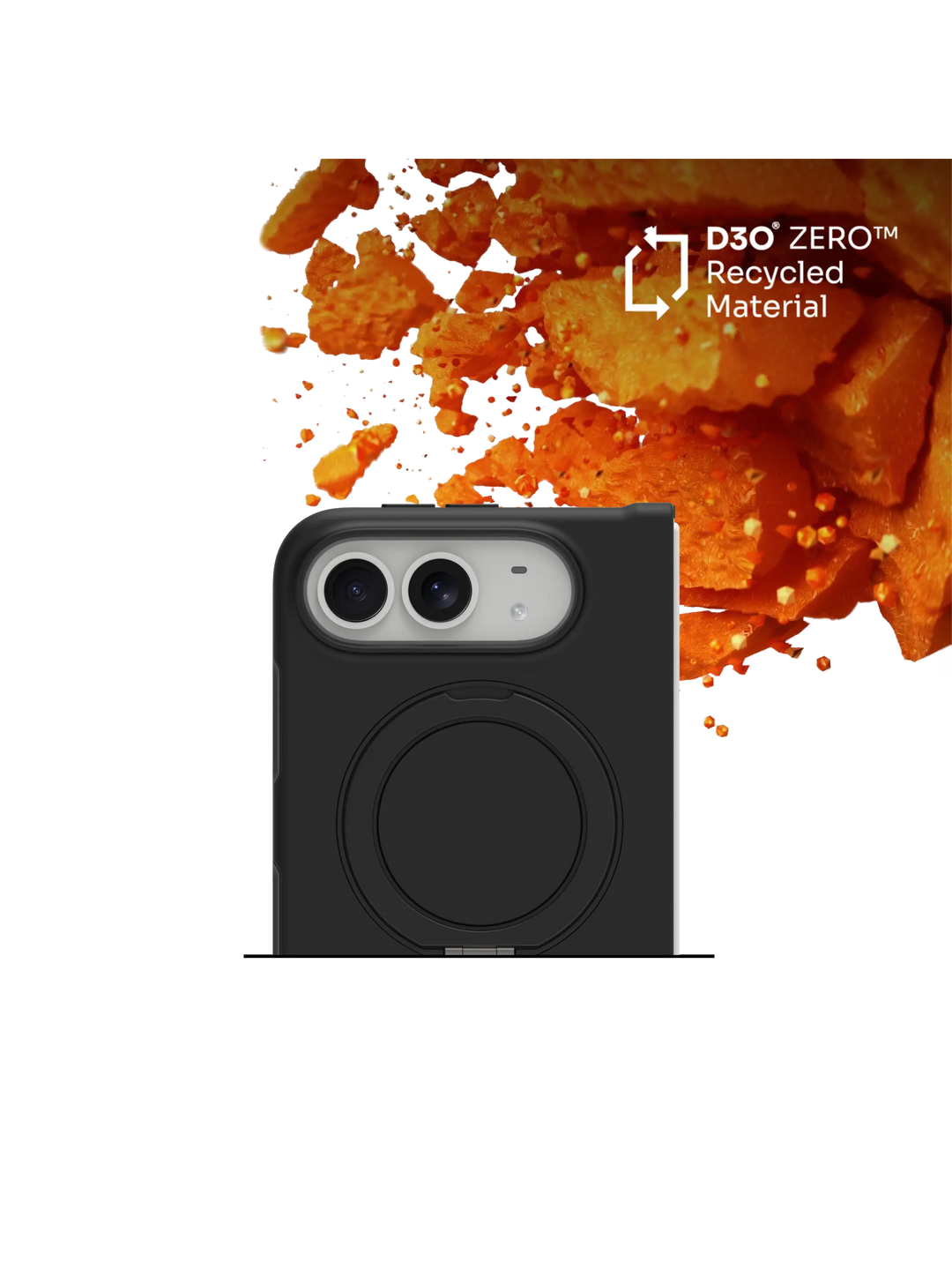 Iceland Ultra D3O MS Kick - iPhone Duo - Black