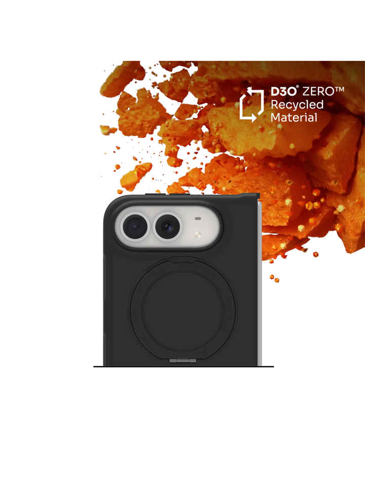 Iceland Ultra D3O MS Kick - iPhone Duo - Black Phone Case