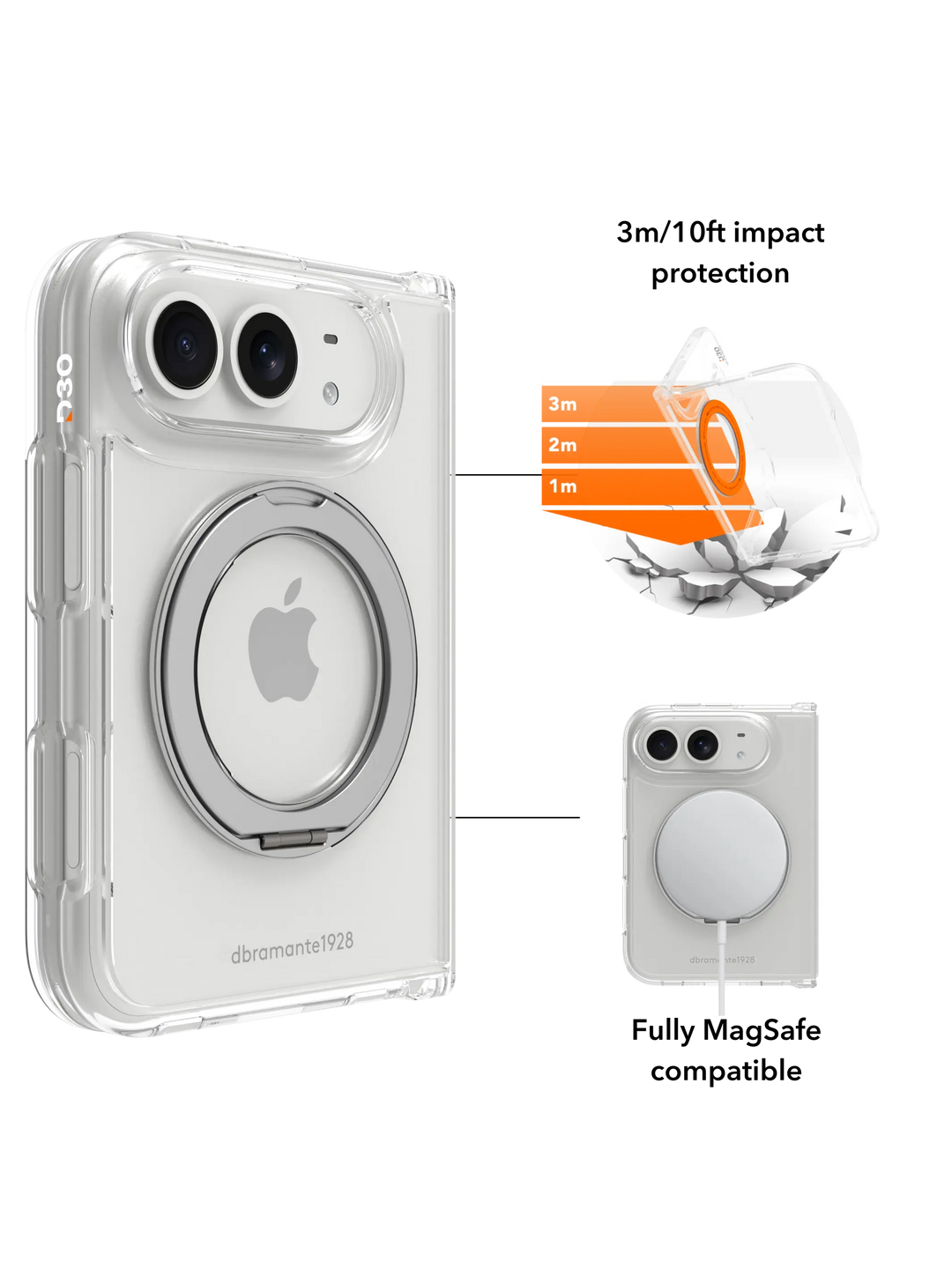 Iceland Ultra D3O MS Kick - iPhone Duo - Clear
