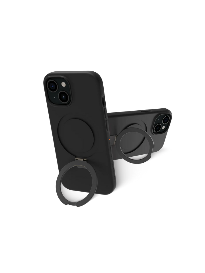 Iceland Ultra D3O MagSafe Kickstand - iPhone 17e/16e/15/14/13 - Black Phone Case