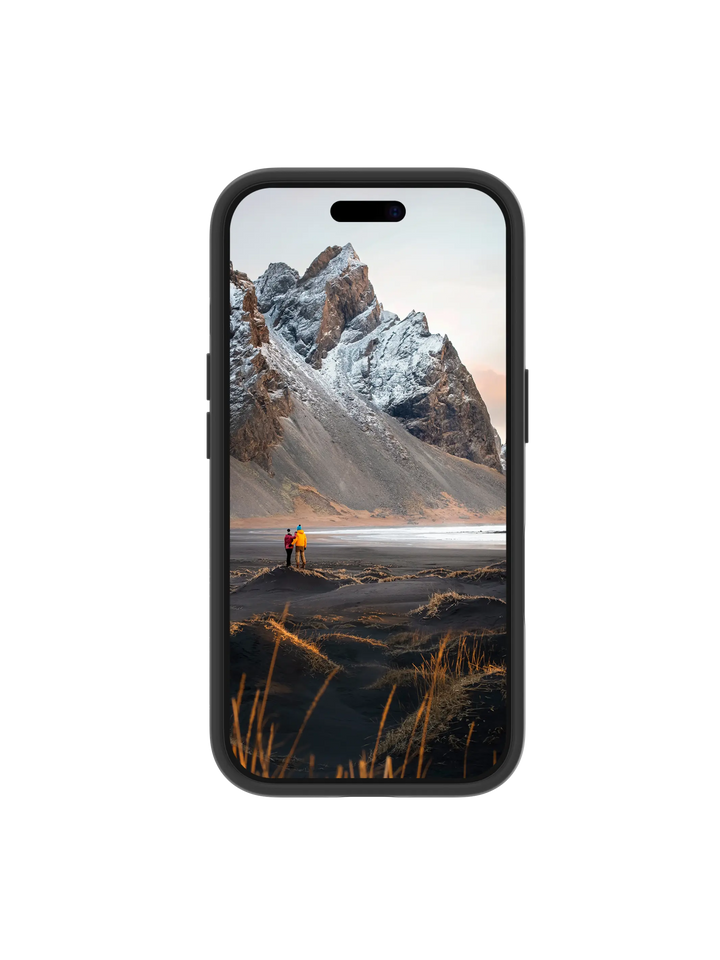 Iceland Ultra D3O MagSafe Kickstand - iPhone 17e/16e/15/14/13 - Black Phone Case