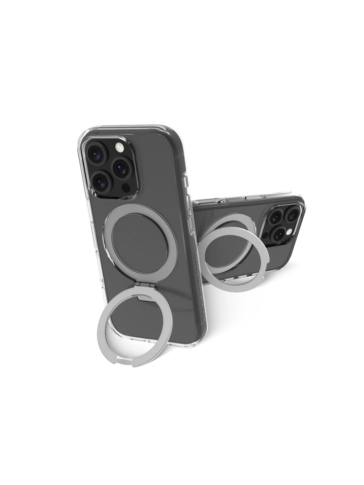 Iceland Ultra D3O MagSafe Kickstand - iPhone 16 Plus - Clear Phone Case