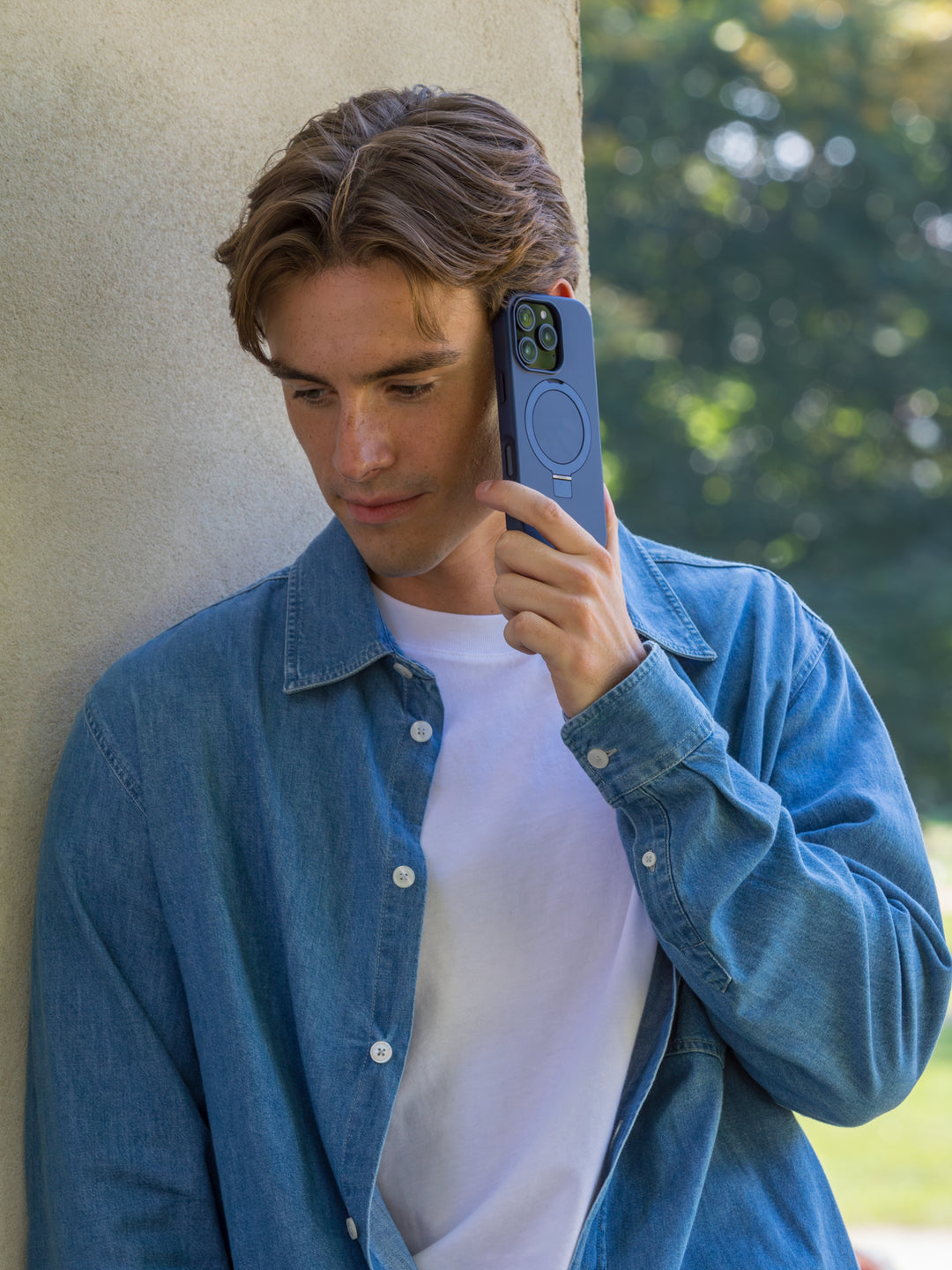 Iceland Ultra D3O MagSafe Kickstand - iPhone 16 Plus - Blue Phone Case