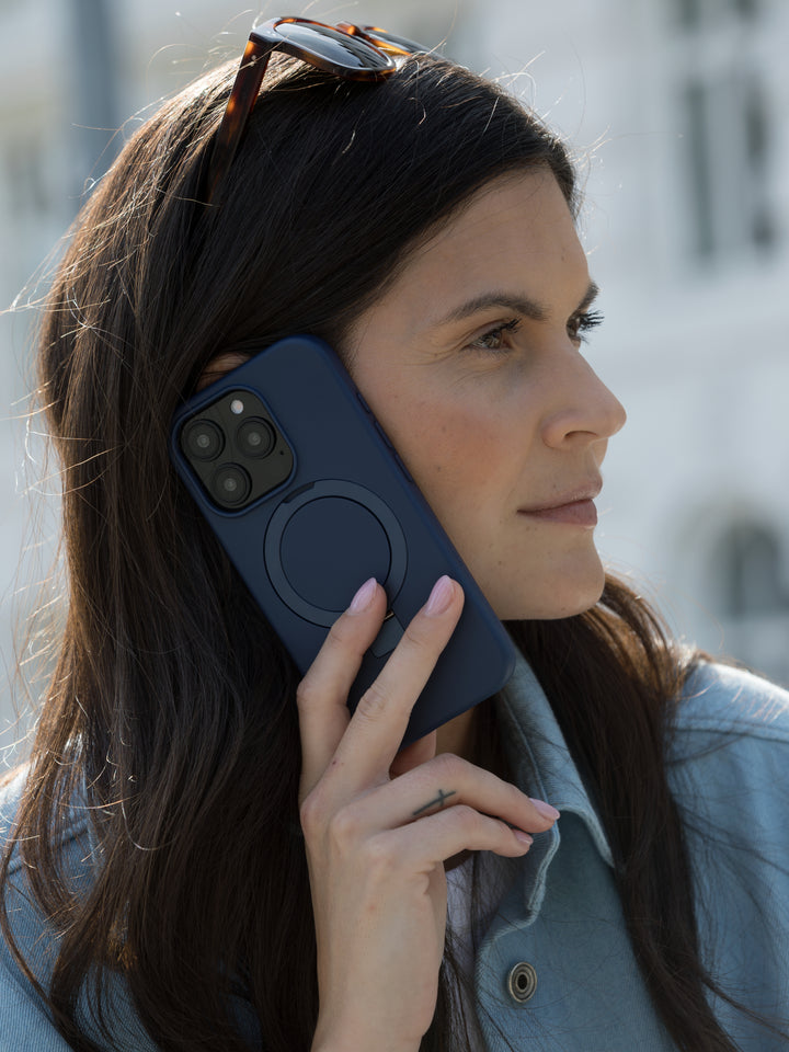 Iceland Ultra D3O MagSafe Kickstand - iPhone 16 Plus - Blue Phone Case