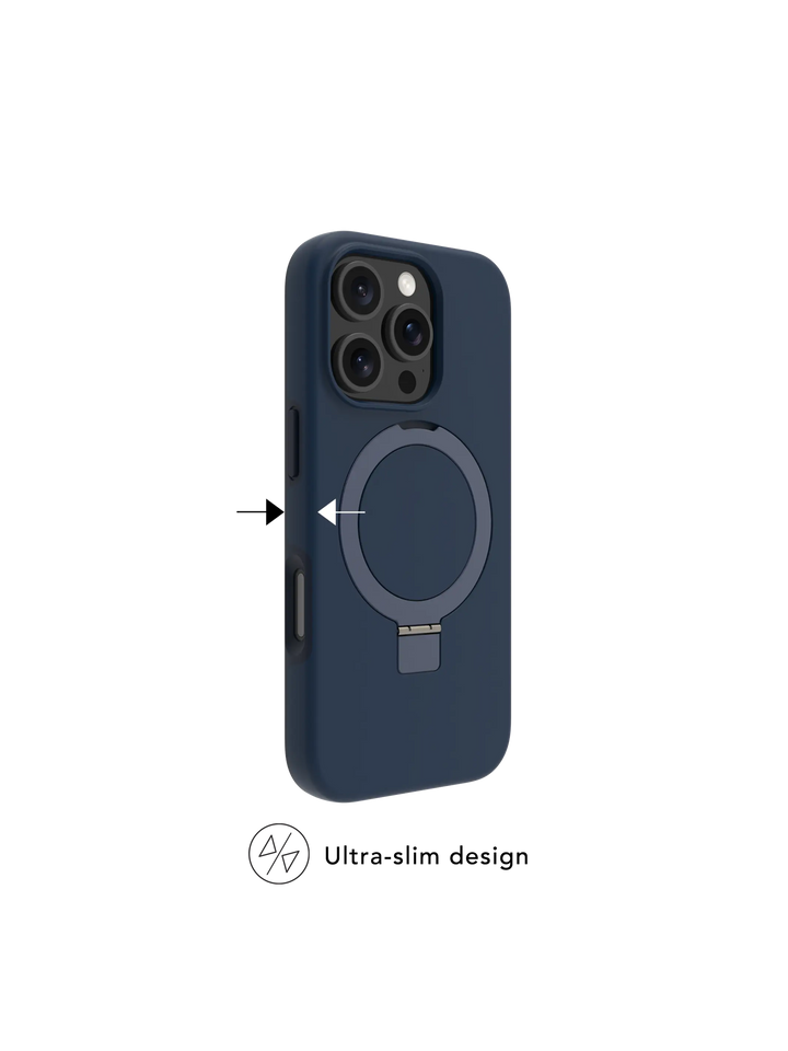 Iceland Ultra D3O MagSafe Kickstand - iPhone 16 Plus - Blue Phone Case