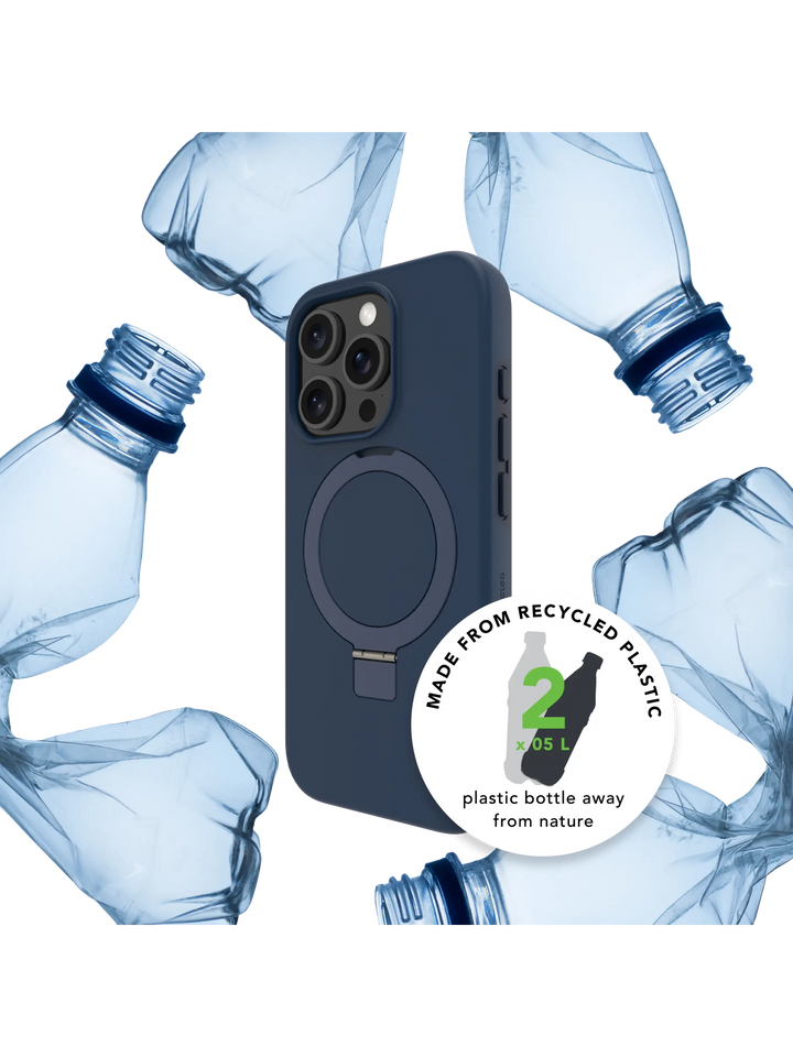 Iceland Ultra D3O MagSafe Kickstand - iPhone 16 Plus - Blue Phone Case