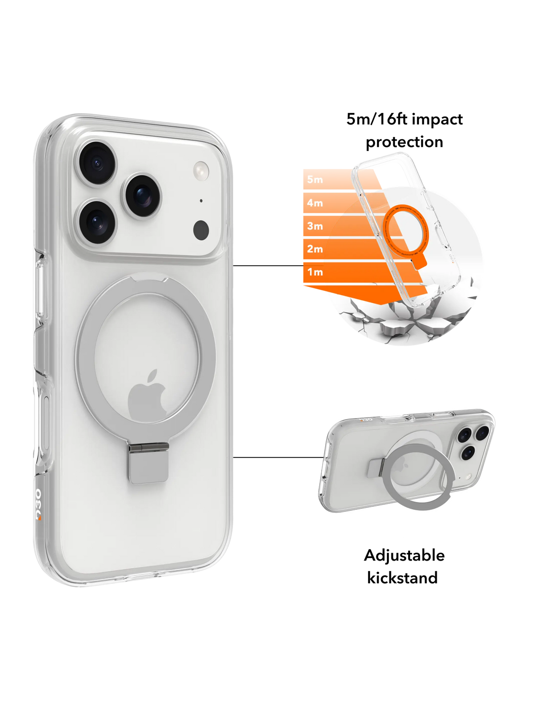 Iceland Ultra D3O MS Kick - iPhone 18 Pro/17 Pro -Clear
