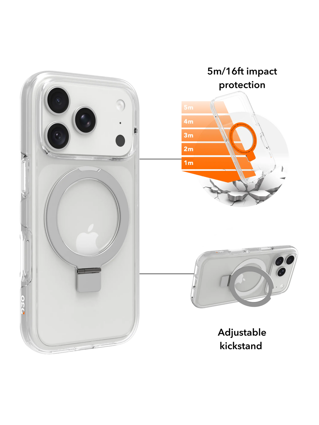 Iceland Ultra D3O MS Kick - iPhone 18 Pro/17 Pro -Clear Phone Case