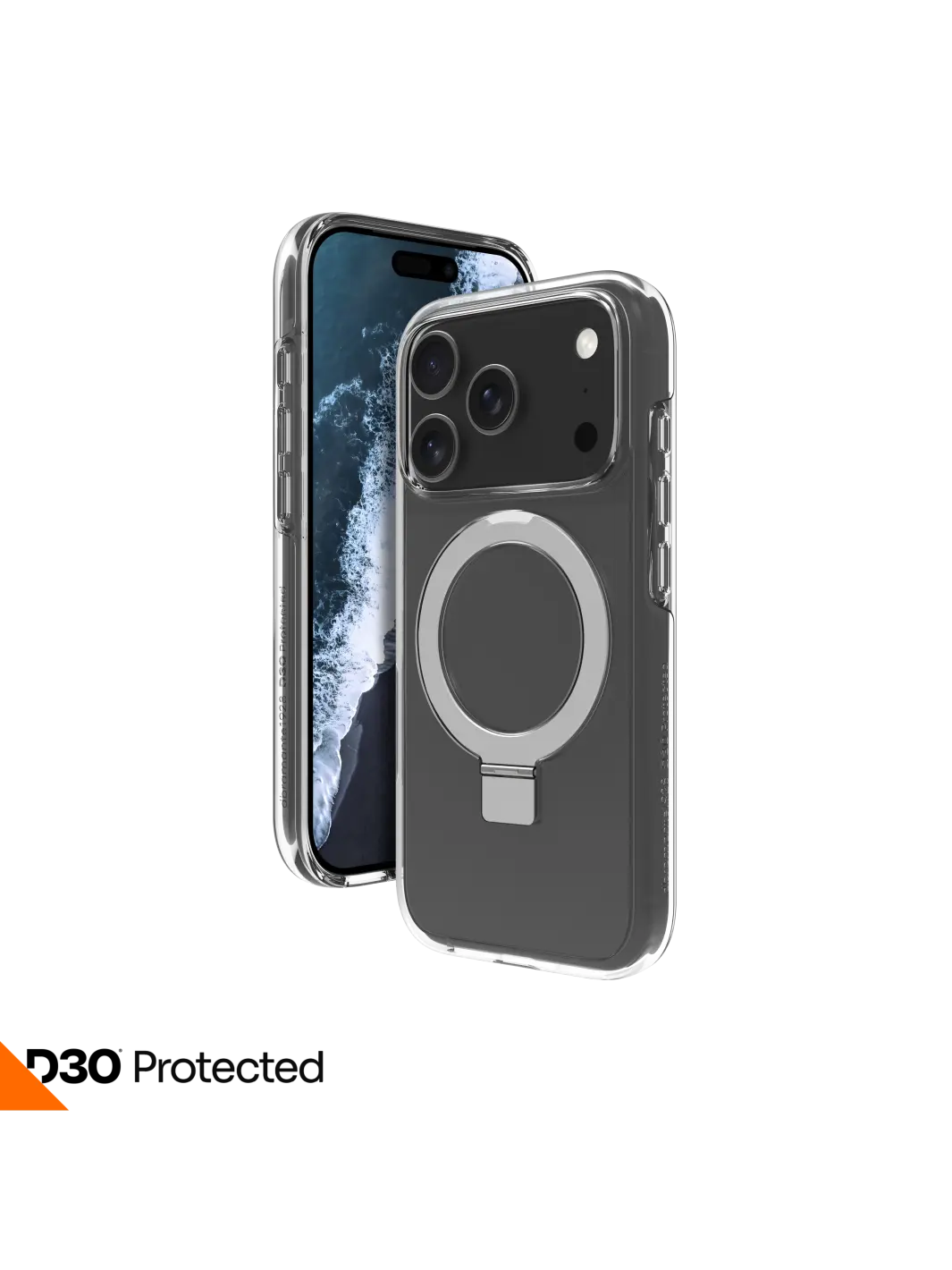 Iceland Ultra D3O MagSafe Kickstand - iPhone 17 Pro - Clear Phone Case