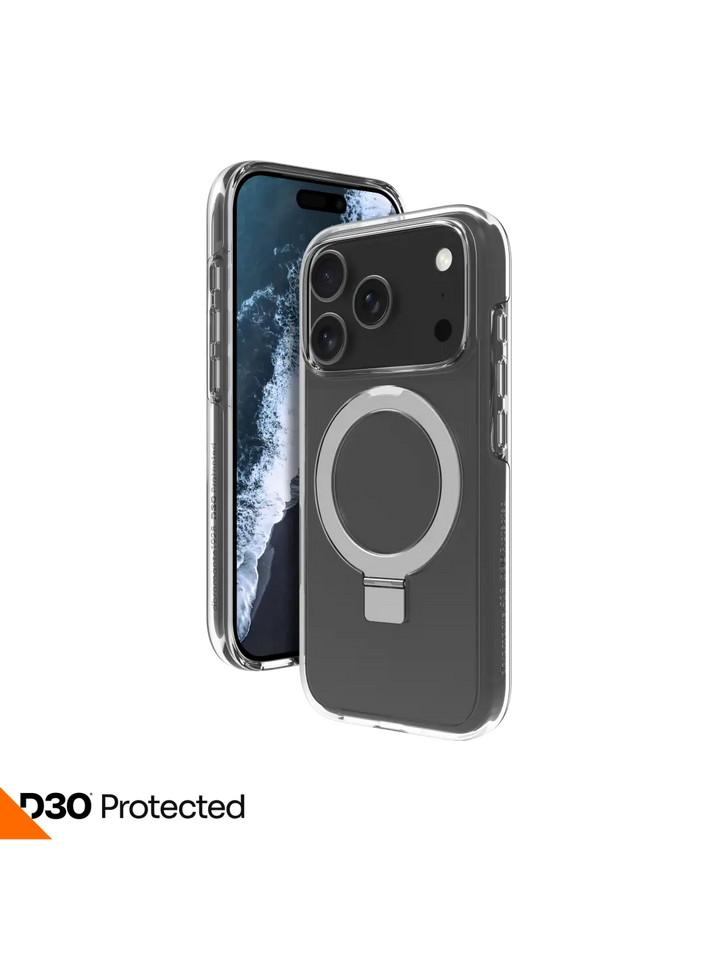 Iceland Ultra D3O MagSafe Kickstand - iPhone 17 Pro - Clear Phone Case