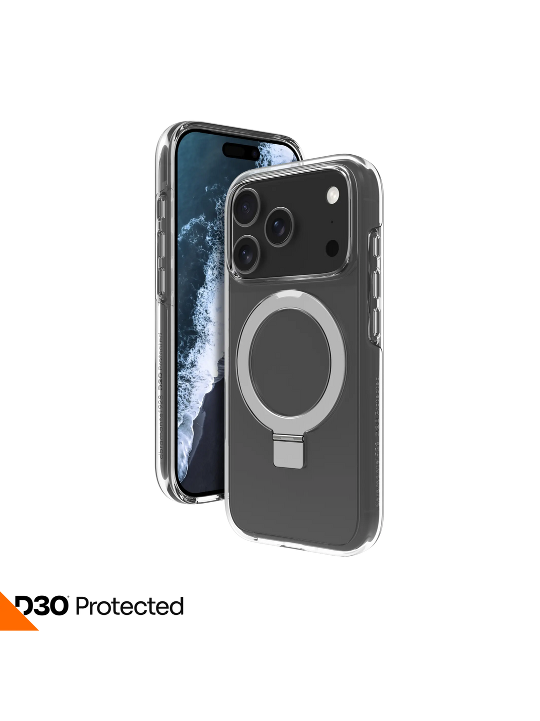 Iceland Ultra D3O MagSafe Kickstand - iPhone 17 Pro - Clear Phone Case