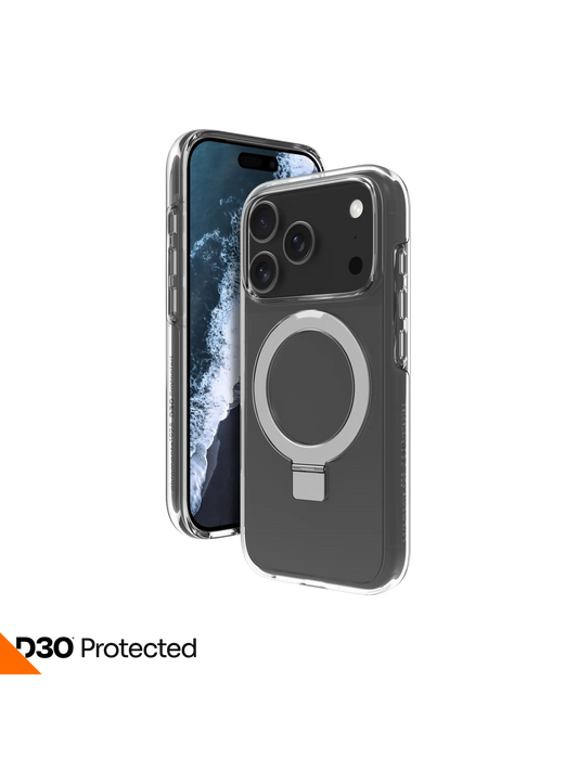 Iceland Ultra D3O MagSafe Kickstand - iPhone 17 Pro - Clear Phone Case