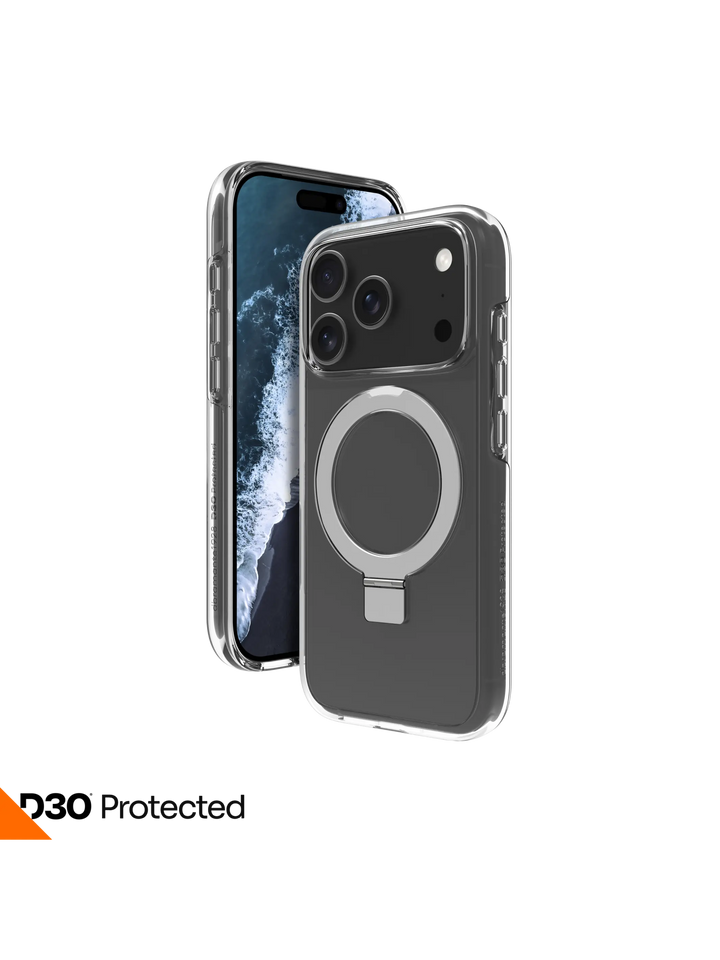 Iceland Ultra D3O MagSafe Kickstand - iPhone 17 Pro - Clear Phone Case